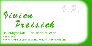 vivien preisich business card
